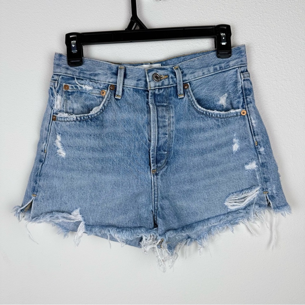 Agolde Women's Distressed Denim‎ Shorts Size 26